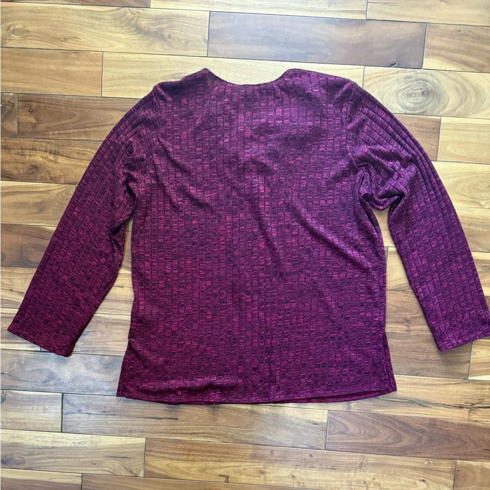 Chenault Maroon Lace-Up Top - Picture 4 of 4